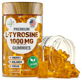 BioVit L Tyrosine Gummies – bouteille prête à l emploi et concentration potentielle soutenue.