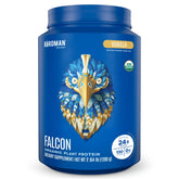 BIRDMAN Falcon protéine végane vanille dans la bouteille, source protéique sans sucre.