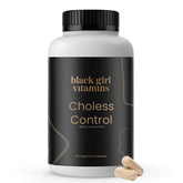Bouteille Choless-Control Black Girl Vitamins prête à s'intégrer à votre routine.