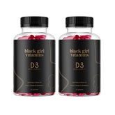 Gummies D3 Black Girl Vitamins soutiennent le système immunitaire et l'énergie.