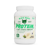 Protéine végétale Black Magic en poudre vanille crème glacée prête à mélanger après entrainement