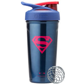 BlenderBottle Superman Sport gobelet mélangeur avec bouteille isolée et acier inoxydable pour boissons froides