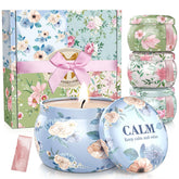 Bougies BlissfulOasis, ensemble quatre parfums pour une ambiance chaleureuse à la maison.