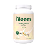 Bloom Nutrition Whey Isolate en poudre vanille, récupération post-entraînement et apport protéique élevé