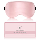 BLSSNZ masque-sommeil-soie-rose, douceur luxueuse pour le repos.