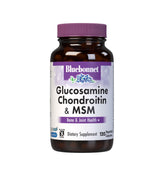 BlueBonnet Glucosamine-Chondroitine-MSM dans une bouteille pratique au quotidien.