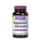 Bluebonnet Magnésium Glycinate 400 mg – bouteille avec capsules pour l’usage quotidien.