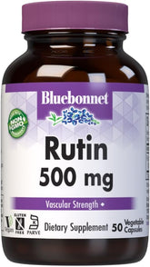 Bluebonnet Rutin 500 mg – flacon ambré pour préserver la puissance