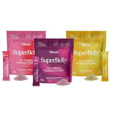 Blume SuperBelly citron-gingembre, sachet frais pour hydratation en déplacement.