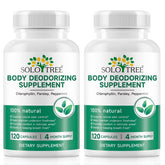 bnhulmxw 2-pack chlorophylle capsules bouteille – déodorant interne naturel et frais