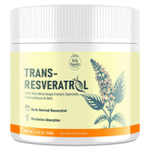BoaSaude Trans-Resveratrol en poudre dans sa bouteille, soutien potentiel énergie et bien-être
