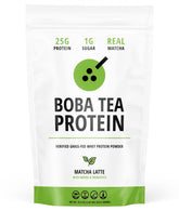 Boba Tea Protein Matcha Latte en bouteille, protéine pratique à chaque portion.