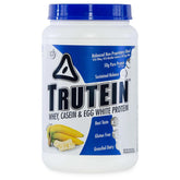 Body Nutrition Trutein emballage montrant l'étiquette et les proportions transparentes