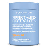 BodyHealth PerfectAmino Électrolytes – bouteille orange prête pour une hydratation durable.