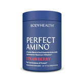 BodyHealth PerfectAmino, poudre BCAA et EAA saveur fraise pour récupération et énergie