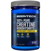 BODYTECH Créatine micronisée, bouteille pratique pour vos entraînements intenses.