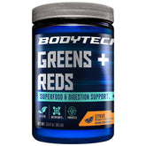 BodyTech Greens + Reds en bouteille, parfait pour démarrer la journée avec énergie.