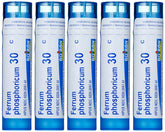 Boiron Ferrum Phosphoricum 30C dans sa boîte prête à l’emploi, simple à ranger.