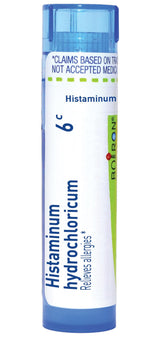 Boiron Histaminum Hydrochloricum 6C, tube pratique pour emporter et soulager les allergies.