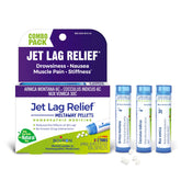 Boiron Jet Lag Relief Kit, tubes visibles, pratique en voyage.