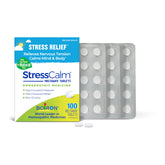 Boiron StressCalm tablettes meltaway sans eau, prise discrète et rapide.