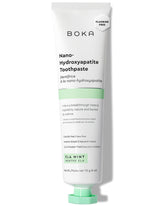Dentifrice Boka Ela Mint en flacon, fraîcheur durable pour toute la famille.