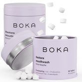 Boka – pastilles bain-bouche en format voyage pour haleine fraîche en déplacement.