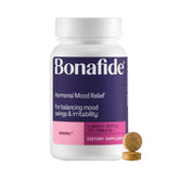 Bouteille Bonafide Serenol, soutien potentiel à l'équilibre émotionnel pendant le cycle.