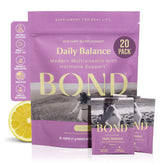 BOND Prenatal Drink Mix : flacon et préparation pratique pour énergie et équilibre.