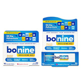 Bonine: comprimé-framboise 24h pour prévenir le mal des transports.