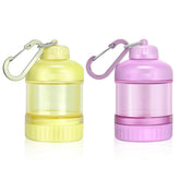 BooMetCheer, contenant protéine à emporter avec porte-clé, rose, pratique pour shakes nomades.