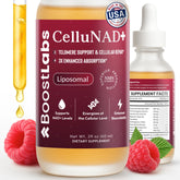 Boost Labs Liposomal NAD+ – bouteille d'energie pour une vitalité quotidienne.