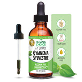 Botanic Choice Gymnema Sylvestre Extrait Liquide — flacon et compte-gouttes pour soutien quotidien