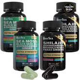 Boysea Shilajit: capsules—soutien potentiel d'énergie pour le quotidien.