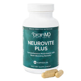 BrainMD NeuroVite Plus, bouteille, soutien quotidien de la vitalité cérébrale et du bien-être général.