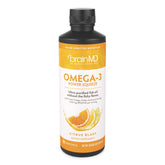 BRAINMD Omega-3 Power Squeeze bouteille Citrus : goût agréable, usage quotidien pratique.