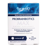 BRAINMD ProBrainBiotics MAX: bouteille pleine pour soutenir le microbiote quotidiennement.