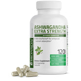 Bronson Ashwagandha en bouteille pour une routine quotidienne et potentielle gestion du stress.