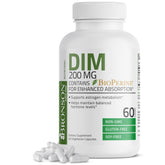 Bronson DIM 200 MG - bouteille de gélules prête pour une routine quotidienne.