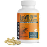Bronson Glucosamine Chondroitin Turmeric MSM – emballage, soutien quotidien des articulations.