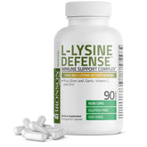 Bronson L-Lysine Defense, bouteille vue de face, facile à intégrer dans votre routine quotidienne.