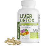 Bronson Liver Detox: bouteille de capsules soutenant potentiellement la fonction hépatique.