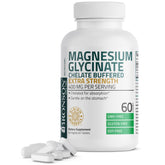 Bronson Magnésium Glycinate 400mg - bouteille visible pour une supplémentation fiable.