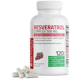 Bronson Resveratrol 500 Complex – bouteille, soutien potentiel au bien-être quotidien.