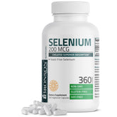 Bronson Selenium 200 mcg, bouteille emballage, référence fiable pour la supplémentation quotidienne