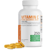 Bronson Vitamin C 1000mg – Bouteille recto pour soutenir l'immunité au quotidien.