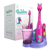 Brosse électrique Brusheez Prancy le poney, ensemble pour jeunes enfants, amusant et facile à utiliser.