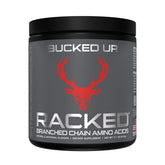 Bucked Up BCAA RACKED - flacon montrant la formulation pour récupération potentielle après l'entraînement