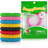 Bracelets BuggyBands antimoustiques 12-pack protégeant en plein air.