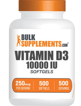 BulkSupplements Vitamine D3 gélules en bouteille pour le bien-être quotidien